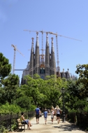 Spain Stock Photography. Sagrada Familia church, Barcelona, Catalonia, Spain.